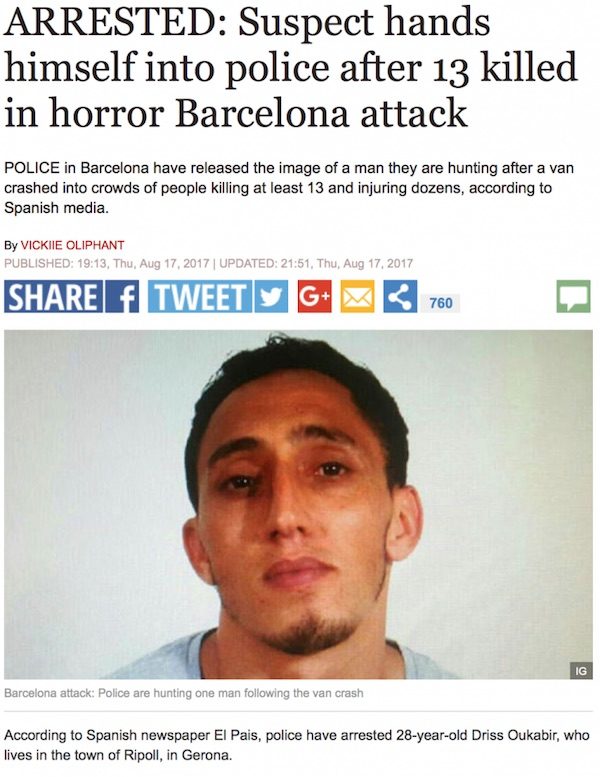 Barcelona suspect