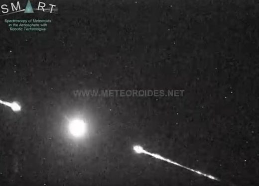 Meteor fireball over Morocco