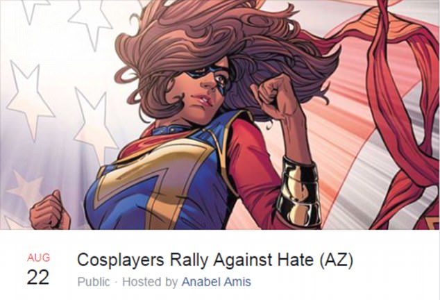 Cosplay SJW Trump protest Arizona