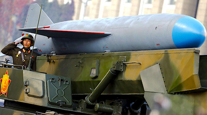 Soldier salute missile