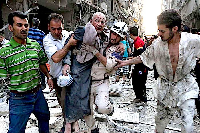 Civilian wounded crossfire
