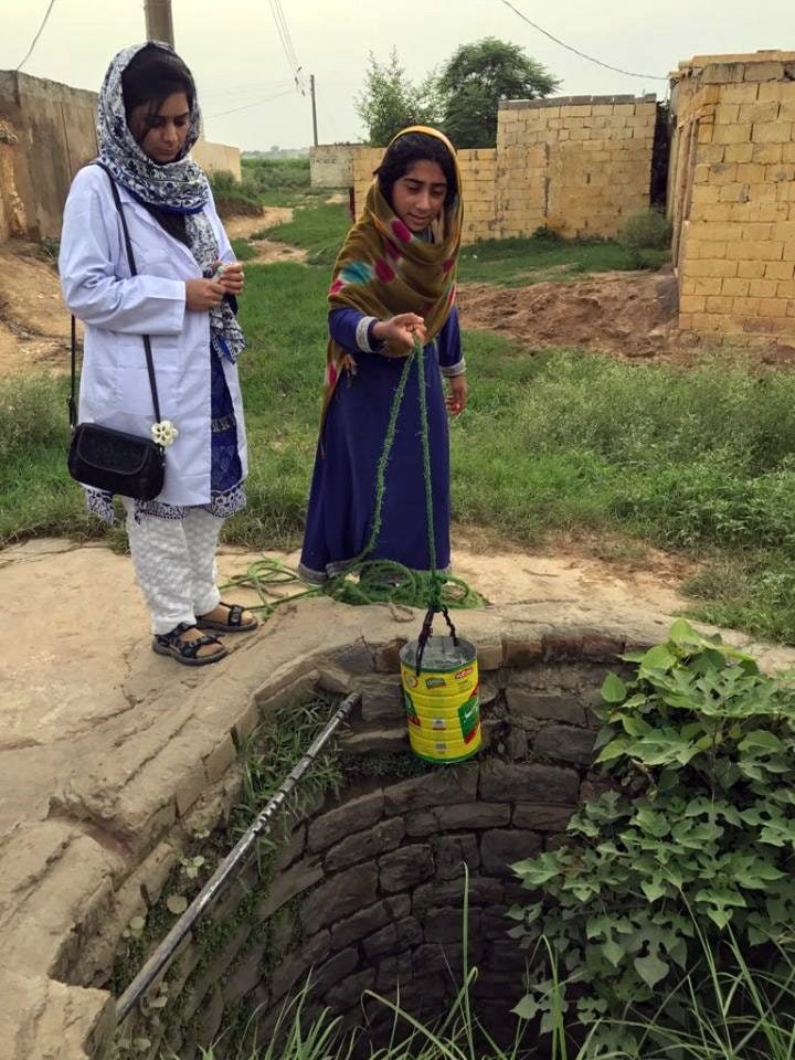 Getting Water from Well