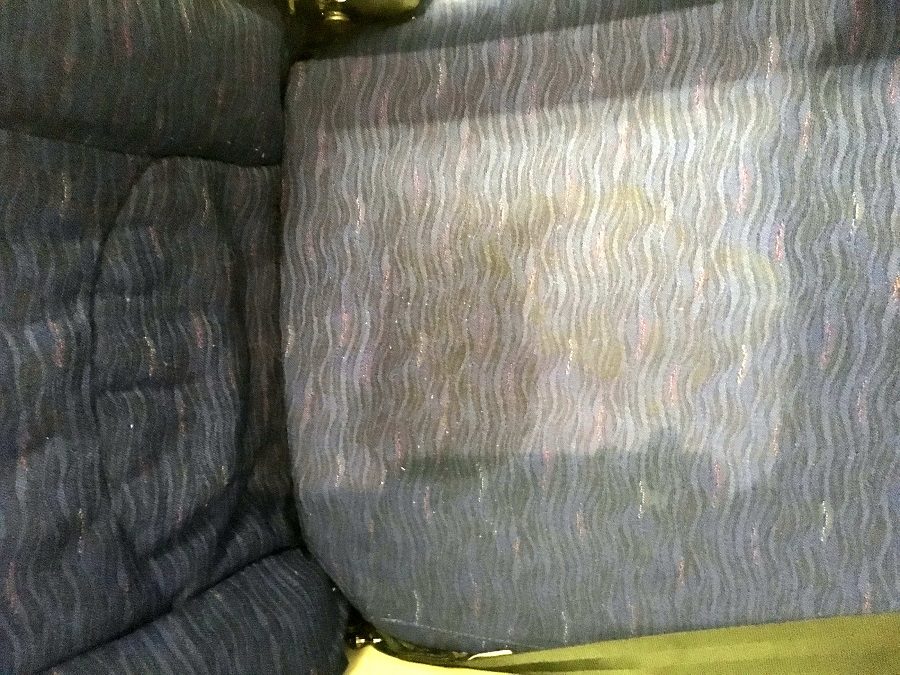 urine soaked airplane seat