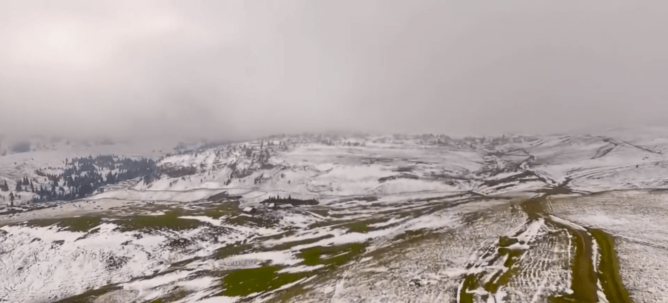 Snow in Romania