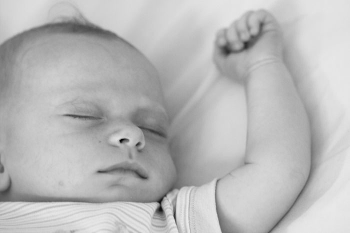 Click to enlarge sleeping baby