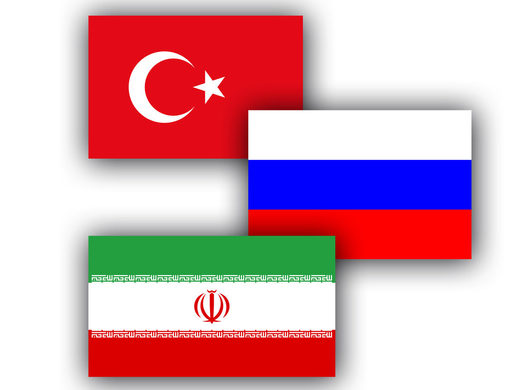 Russia Turkey Iran flags