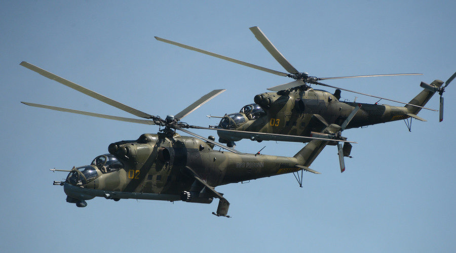 Russian Mi-24 helicopters