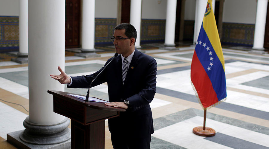 Venezuela's Foreign Affairs Minister Jorge Arreaza