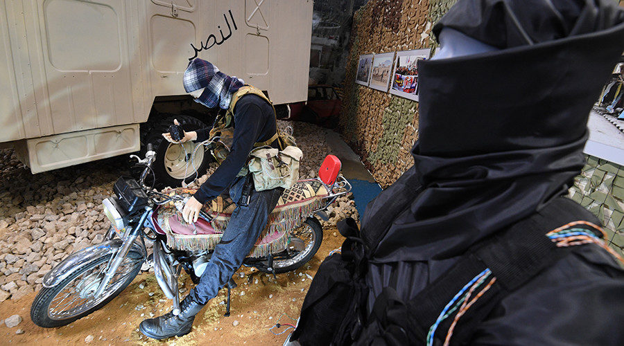 Arms and equipment seized from Syrian terrorists