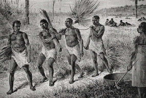 A line of Haitian zombies