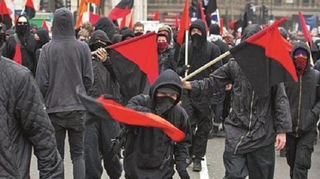 Antifa protesters