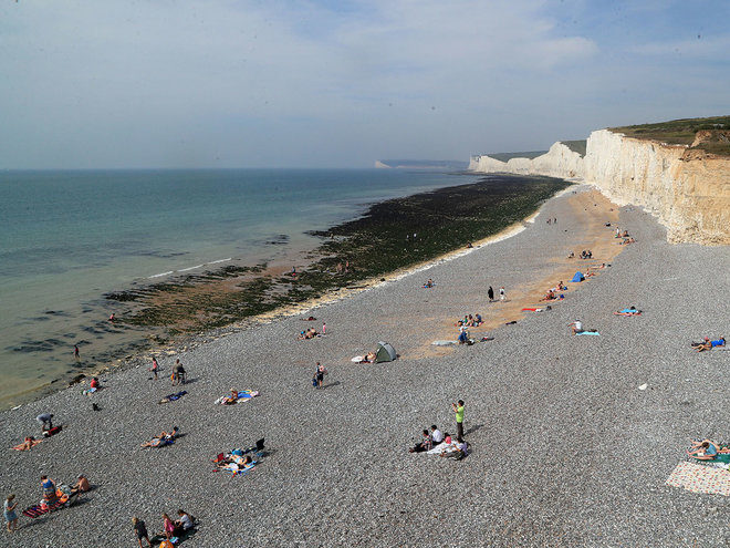 Click to enlarge The beach at Birling Gap