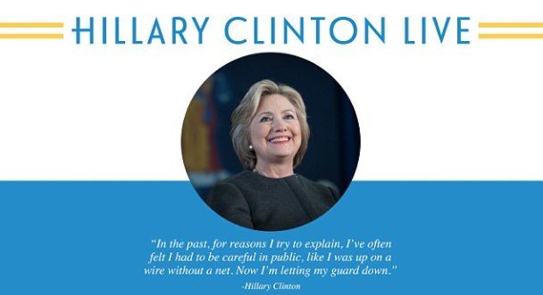 Hillary Clinton live