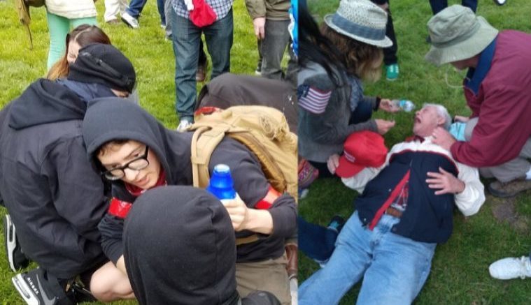 antifa attack journalist