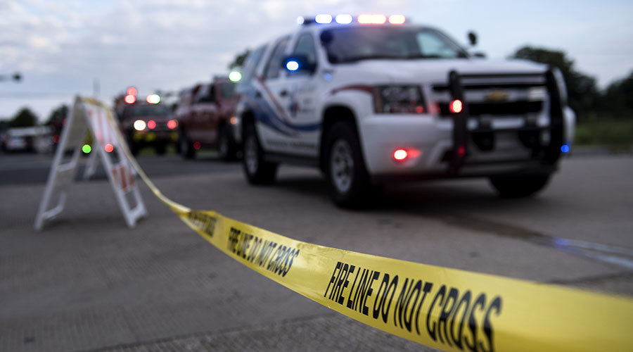 Click to enlarge Emergency vehicles Arkema plant Texas