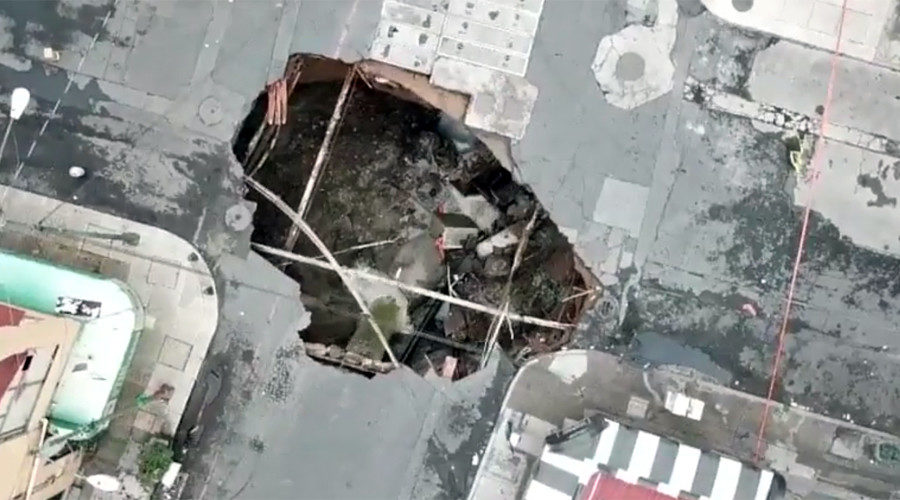 Mexico City sinkhole