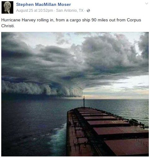 Click to enlarge Fake Hurricane Harvey Rolling In
