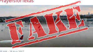 Fake flooded Houston Hurricane