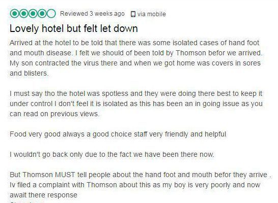 Click to enlarge tripadvisor review