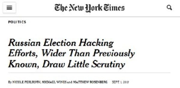 Click to enlarge New York Times headline