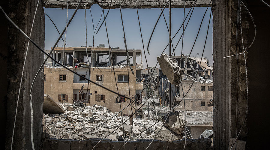 Raqqa destruction