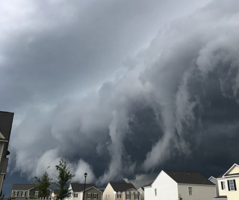 Ominous cloud in Hinesville, Georgia