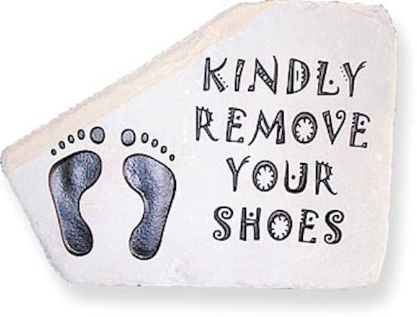 no shoes in the house rule