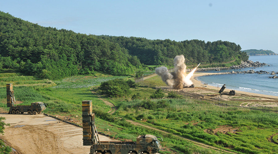 United States and South Korean troops utilizing the Army Tactical Missile System