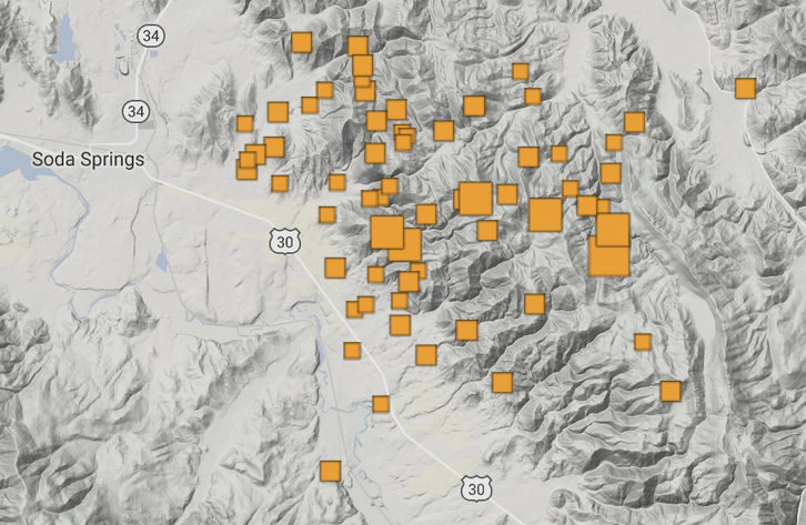 earthquake map