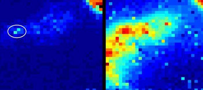 Click to enlarge camera detects light inside body