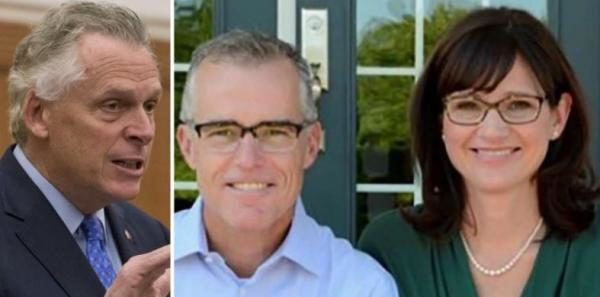 Click to enlarge Terry McAuliffe Andrew Jill McCabe FBI