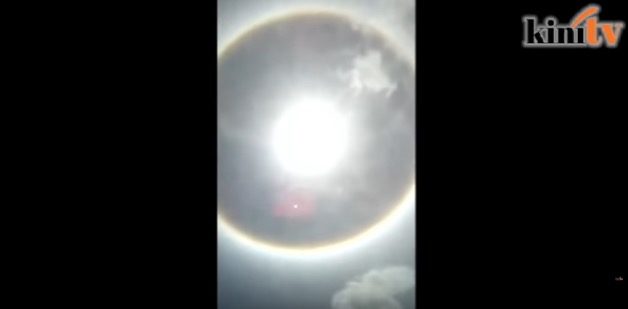 Sun halo over Malaysia