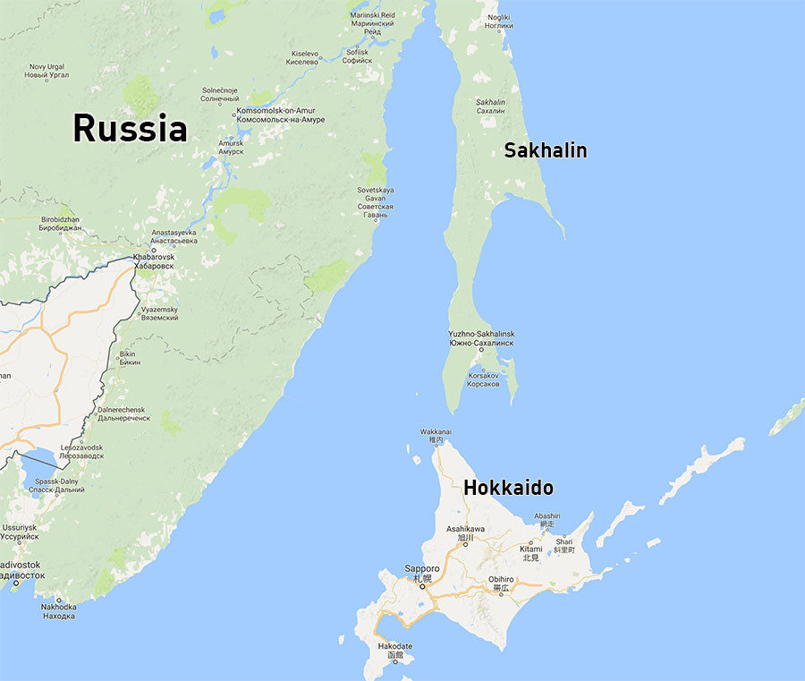 Click to enlarge Map of Hokkaido