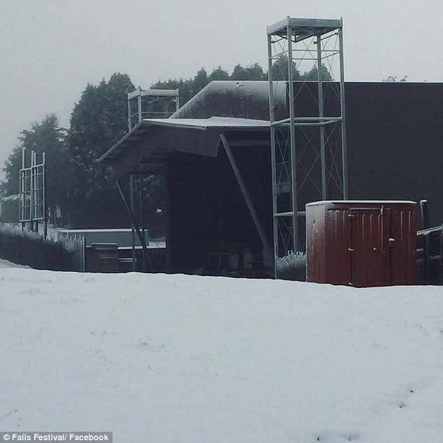 Click to enlarge Snow fell as low as sea level, including at Lorne in the state's south-west which is a popular summer destination