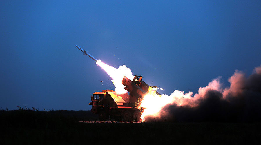 An HQ-6 air-defense missile weapons system