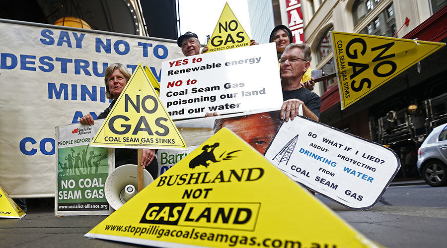 Australial fracking protesters