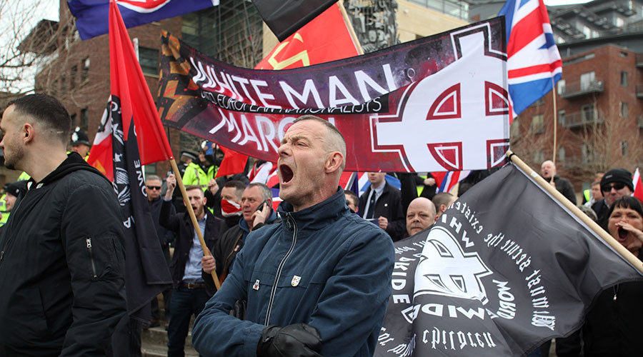 Far-right protesters