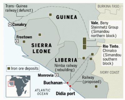 Click to enlarge map of Guinea