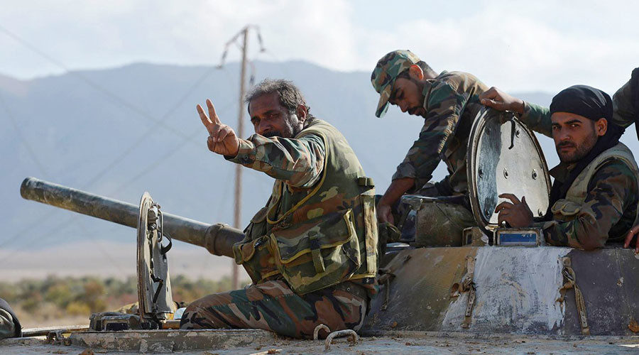Syrian army servicemen