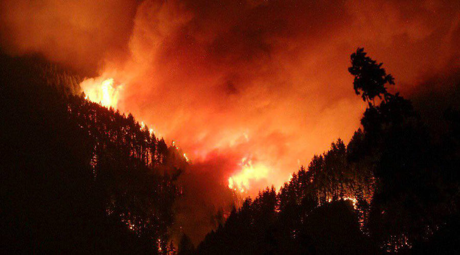 Click to enlarge oregon wildfire