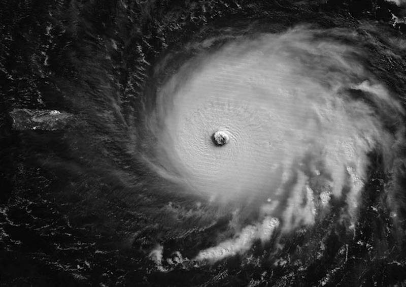 Hurrican Irma space view