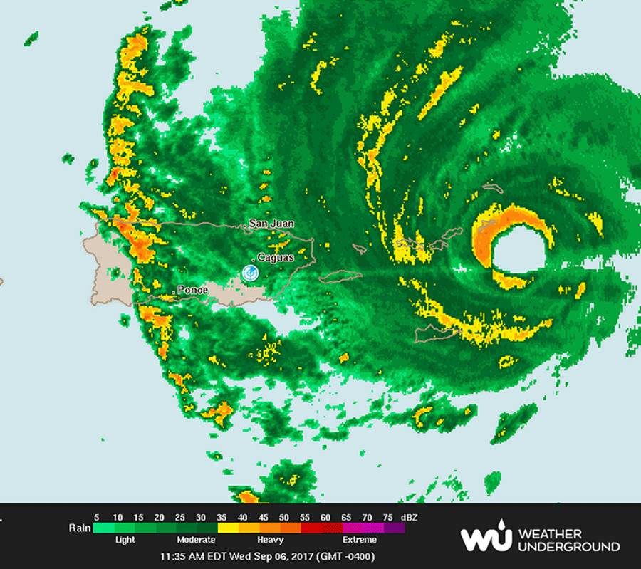 Click to enlarge Radar irma puerto rico