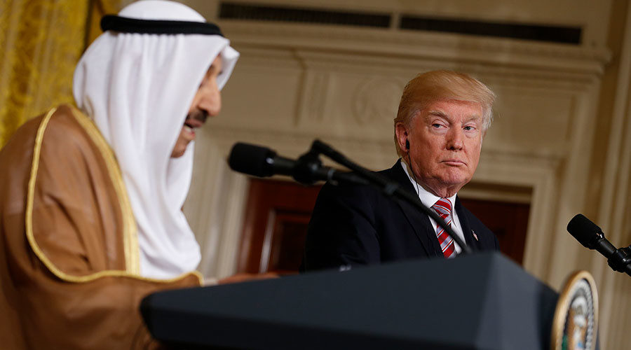 Donald Trump with Emir of Kuwait Sabah Al-Ahmad Al-Jaber Al-Sabah