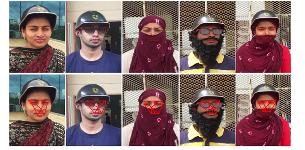 Click to enlarge Partial facial recognition software