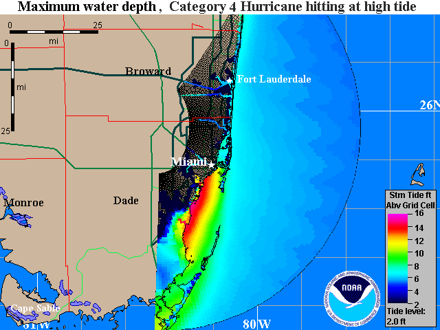 Click to enlarge Hurrican irma water depth