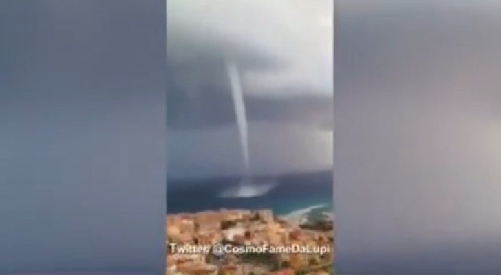 Waterspout off Italy's coast