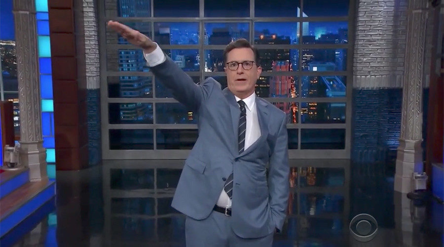 Colbert Nazi salute