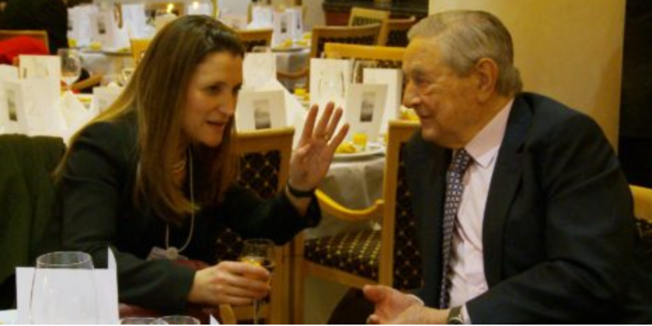 CHRYSTIA FREELAND AND GEORGE SOROS