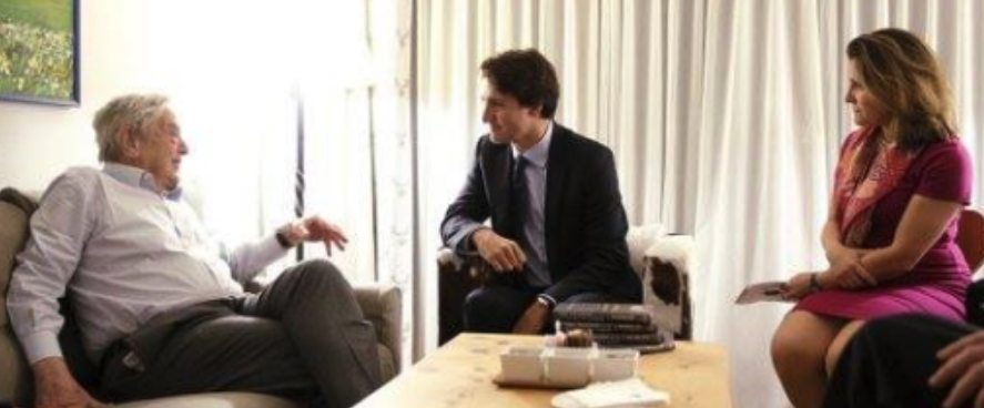 Click to enlarge Soros, Trudeau, Freeland