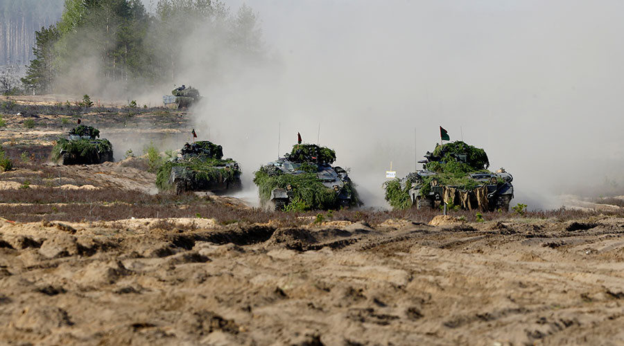 Click to enlarge German armored infantry fighting vehicles Marder in Lithuania